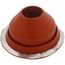 3-1/2" to 7-3/4" Round Universal Master Flash for Metal Roofs, Model #5 (Red High Temperature Silicone)