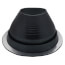 5" to 9" Round Universal Master Flash for Metal Roofs, Model #6 (Black EPDM)