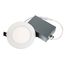 4" Slim Fit 5 CCT Selectable Round LED Recessed Downlight - White (7.5W)