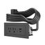 Radiant Furniture Power Center Basic Power Unit (Black)