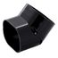 3.75" 90-Degree Slimduct Vertical Elbow (Black)