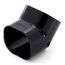 2.75" 45-Degree Slimduct Vertical Elbow (Black)