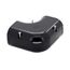 3.75" 90-Degree Slimduct Flat Elbow (Black)
