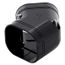 5.5" 45-Degree Slimduct Flat Elbow (Black)