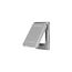 1 Gang Device Box Cover, Die Cast Aluminum, GFCI Receptacle Vertical, Box Mount, CFSR-G