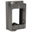 Single Gang Flanged Extension Adapter, 1-7/8" Deep, Hub Size 1/2", 2 Outlets, 1 on Top & Bottom, IHEF2-1