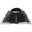 9-1/2" to 17" Square Standard Retrofit Master Flash for Metal Roofs, Model #3 (Black EPDM)