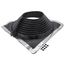 9-1/2" to 17" Square Standard Retrofit Master Flash for Metal Roofs, Model #3 (Black EPDM)