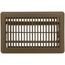 6" x 10" (Wall Opening Size) Floor Diffuser (Brown)