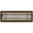 4" x 14" (Wall Opening Size) Floor Diffuser (Brown)