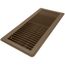 6" x 14" (Wall Opening Size) Floor Diffuser (Brown)