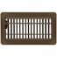 4" x 8" (Wall Opening Size) Floor Diffuser (Brown)