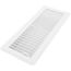 4" x 12" (Wall Opening Size) Floor Diffuser (White)