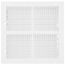 10" x 10" (Wall Opening Size) Sidewall/Ceiling Register w/ 1/3" Fin Spacing (White)