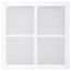 12" x 12" (Wall Opening Size) Sidewall/Ceiling Register w/ 1/3" Fin Spacing (White)