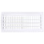 12" x 5" (Wall Opening Size) 2-Way Sidewall/Ceiling Register, 1/3" (White)