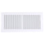 12" x 5" (Wall Opening Size) 2-Way Sidewall/Ceiling Register, 1/3" (White)