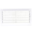 12" x 6" (Wall Opening Size) 2-Way Sidewall/Ceiling Register, 1/3" (White)