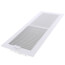 14" x 5" (Wall Opening Size) 2-Way Sidewall/Ceiling Register, 1/3" (White)