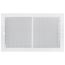 14" x 8" (Wall Opening Size) Sidewall/Ceiling Register w/ 1/3" Fin Spacing (White)