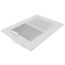 6" x 4" (Wall Opening Size) 2-Way Sidewall/Ceiling Register, 1/3" (White)