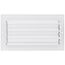 8" x 4" (Wall Opening Size) Sidewall/Ceiling Register w/ 1/3" Fin Spacing (White)