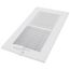 8" x 4" (Wall Opening Size) Sidewall/Ceiling Register w/ 1/3" Fin Spacing (White)