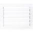 8" x 6" (Wall Opening Size) Sidewall/Ceiling Register w/ 1/3" Fin Spacing (White)
