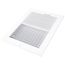8" x 6" (Wall Opening Size) Sidewall/Ceiling Register w/ 1/3" Fin Spacing (White)