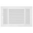 10" x 6" (Wall Opening Size) 3-Way Sidewall/Ceiling Register 1/3" (White)