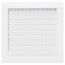 10" x 10" (Wall Opening Size) Aluminum Sidewall/Ceiling Register (White)