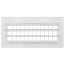 10" x 4" (Wall Opening Size) Sidewall/Ceiling Register, Adjustable (White)