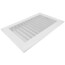 10" x 6" (Wall Opening Size) Sidewall/Ceiling Register, Adjustable (White)