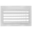 10" x 6" (Wall Opening Size) Sidewall/Ceiling Register, Adjustable (White)