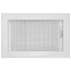 10" x 6" (Wall Opening Size) Sidewall/Ceiling Register, Adjustable (White)