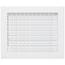 10" x 8" (Wall Opening Size) Aluminum Sidewall/Ceiling Register (White)