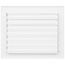 10" x 8" (Wall Opening Size) Aluminum Sidewall/Ceiling Register (White)