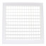 12" x 12" (Wall Opening Size) Sidewall/Ceiling Register, Adjustable (White)