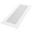 12" x 4" (Wall Opening Size) Sidewall/Ceiling Register, Adjustable (White)