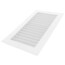 12" x 6" (Wall Opening Size) Sidewall/Ceiling Register, Adjustable (White)