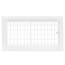 12" x 6" (Wall Opening Size) Sidewall/Ceiling Register, Adjustable (White)