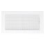 12" x 6" (Wall Opening Size) Sidewall/Ceiling Register, Adjustable (White)