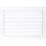 12" x 8" (Wall Opening Size) Aluminum Sidewall/Ceiling Register (White)