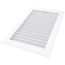 12" x 8" (Wall Opening Size) Aluminum Sidewall/Ceiling Register (White)