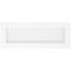 14" x 4" (Wall Opening Size) Aluminum Sidewall/Ceiling Register (White)