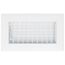 8" x 4" (Wall Opening Size) Aluminum Sidewall/Ceiling Register (White)