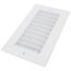 8" x 4" (Wall Opening Size) Aluminum Sidewall/Ceiling Register (White)