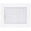 8" x 6" (Wall Opening Size) Aluminum Sidewall/Ceiling Register (White)