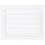 8" x 6" (Wall Opening Size) Aluminum Sidewall/Ceiling Register (White)