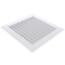 8" x 8" (Wall Opening Size) Sidewall/Ceiling Register, Adjustable (White)